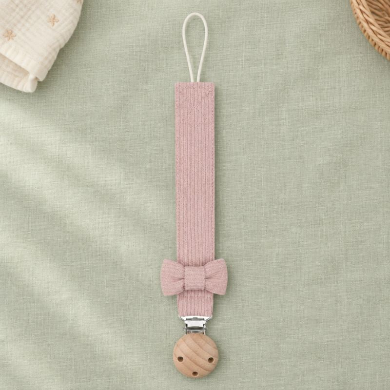attache tetine simple et sûre rose