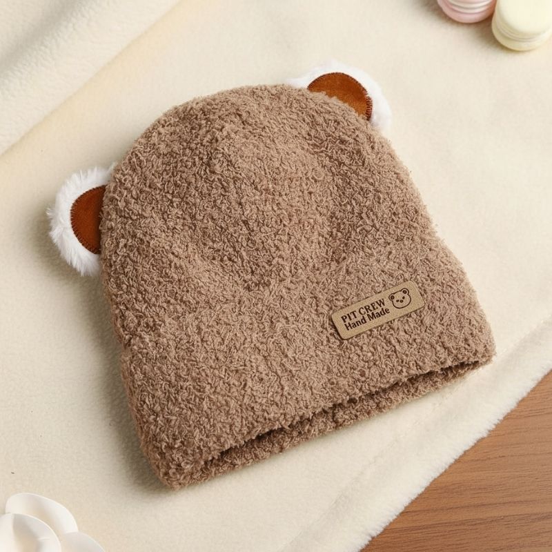 bonnet bebe marron adorable
