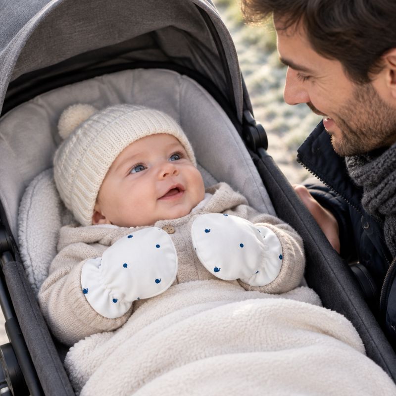 confort bébé avec des Moufles bebe