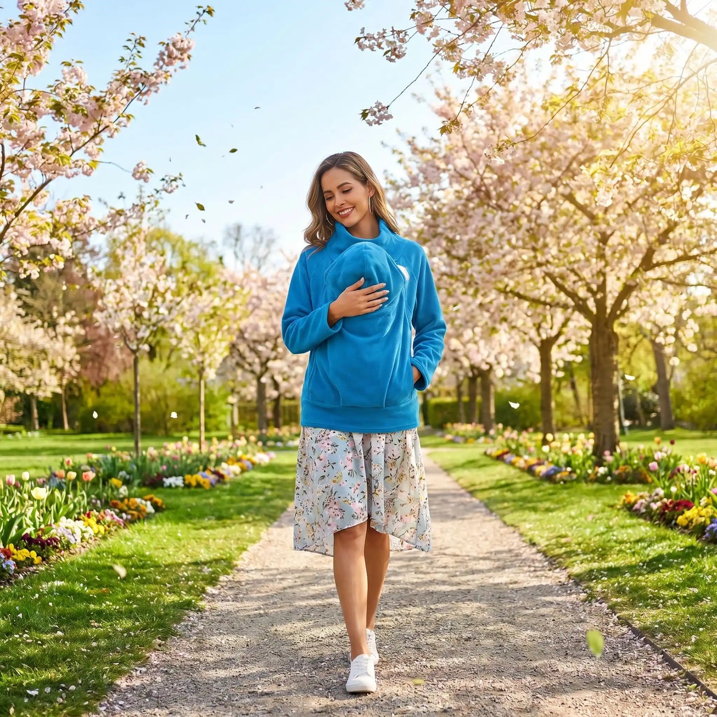 manteau de portage douceur maman bébé parc