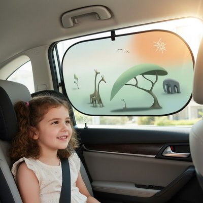 Pare-soleil voiture bébé électrostatique confortable pour bébé