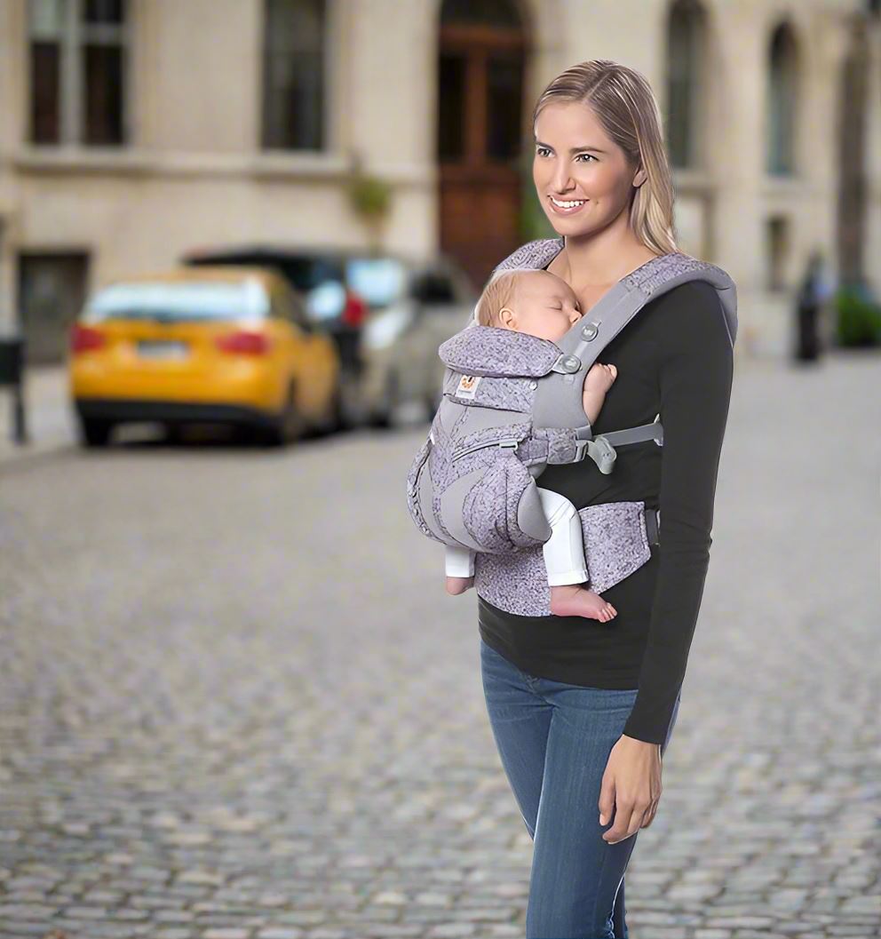 Porte Bébé - BreathBabyBag™ - Mauve Lavande - Mon Mini Voyageur