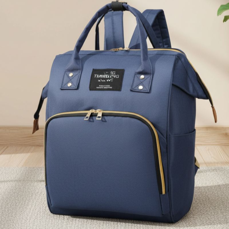 sac à dos à langer détail latéral movea marin