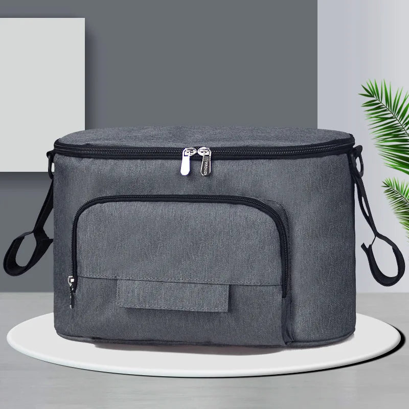 sac à langer gris cloison multifonctionnelle