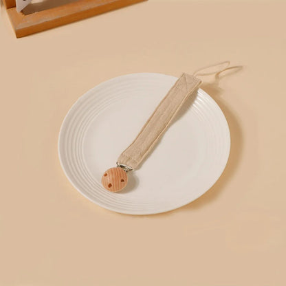 accroche tetine pureclip beige