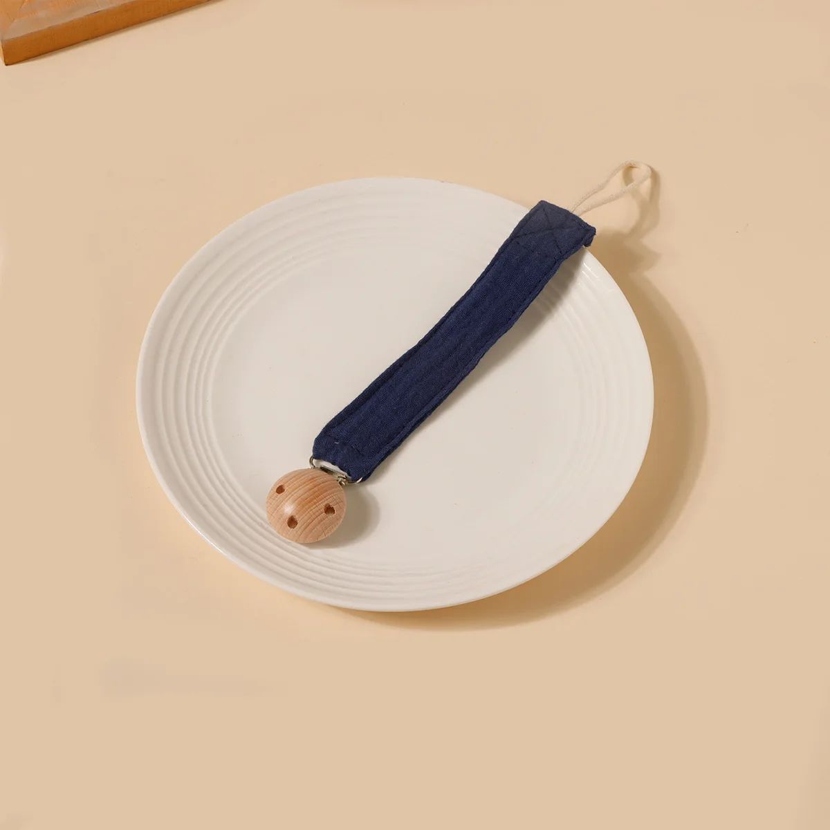 accroche tetine pureclip bleu marine
