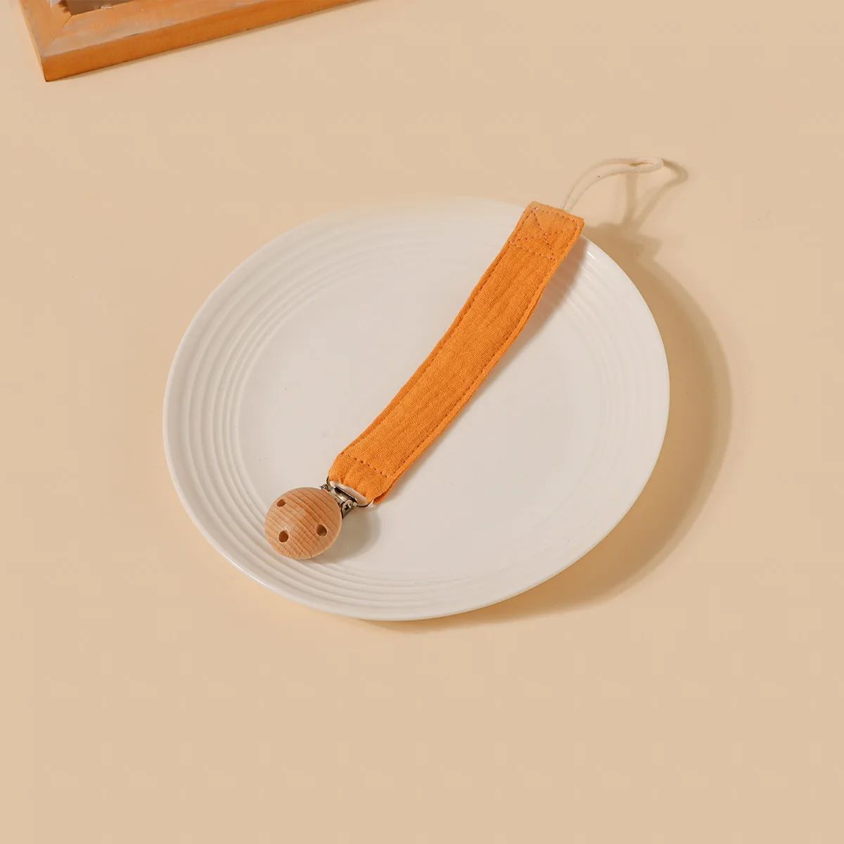 accroche tetine pureclip orange