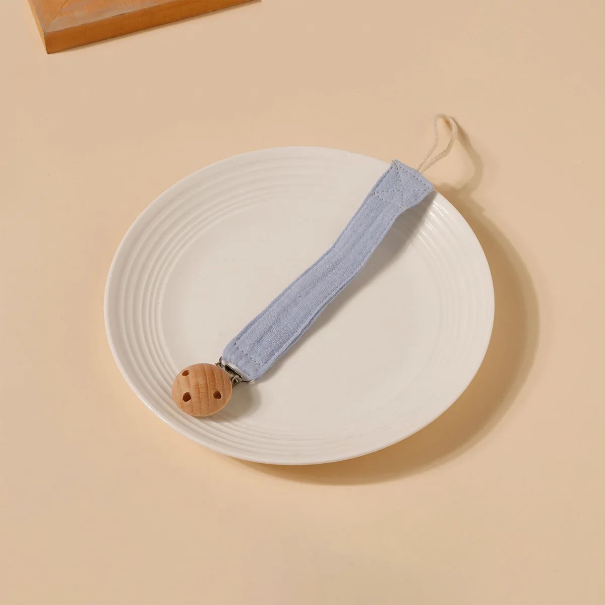 attache sucette safebaby bleu