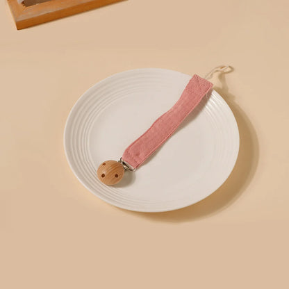 attache sucette safebaby rose
