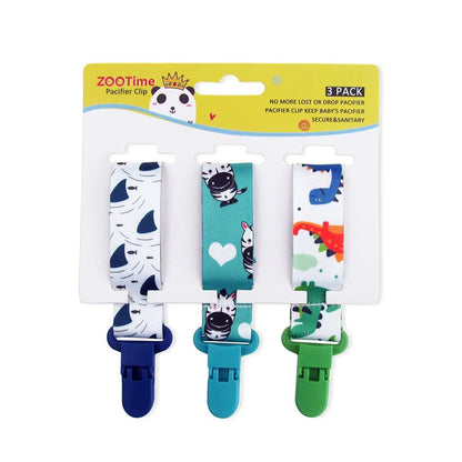 attache tétine élégante motifs animaux