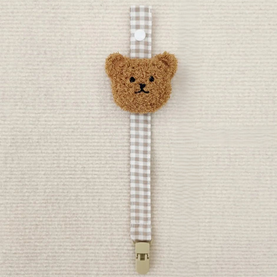 attache tetine essentielle ours brun