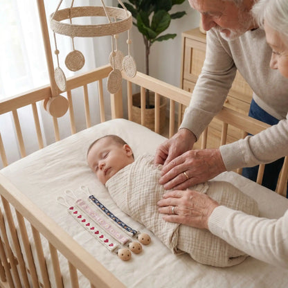 attache tétine moment calme bébé