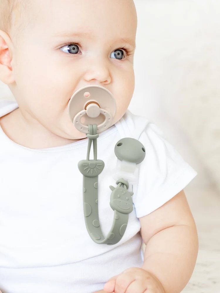 attache tetine silicone douceur bébé