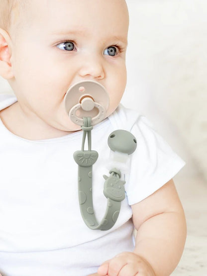 attache tetine silicone douceur bébé