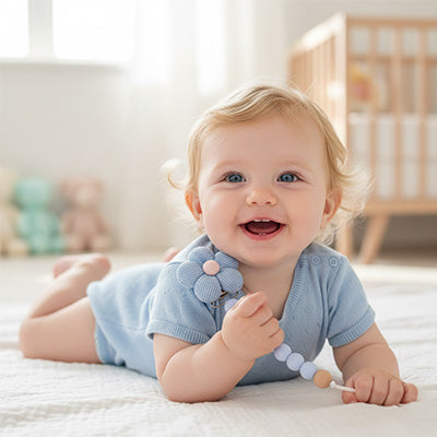 attache tetine silicone eveil bébé