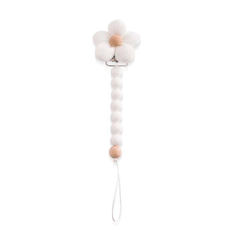 attache tetine silicone minisecure blanc