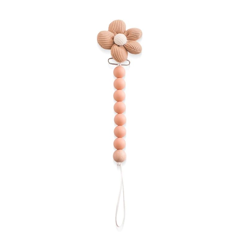 attache tetine silicone minisecure marron