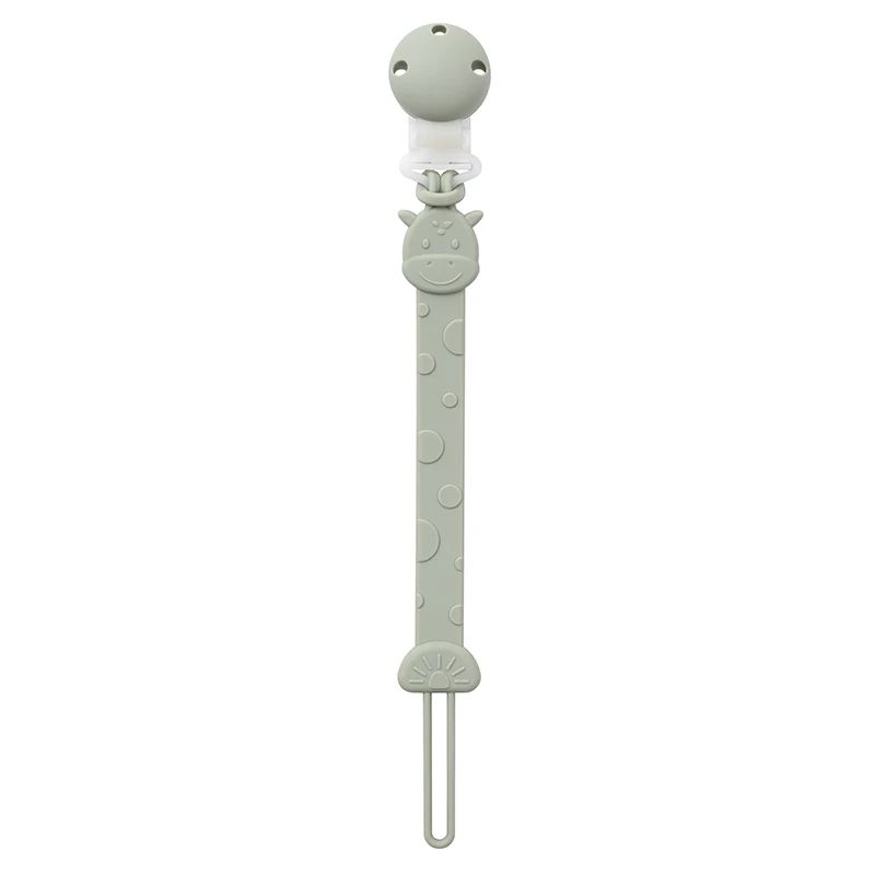attache tetine silicone soft clip vert