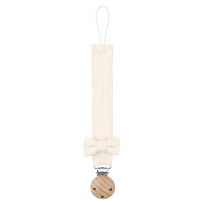 attache tetine simple et sûre beige