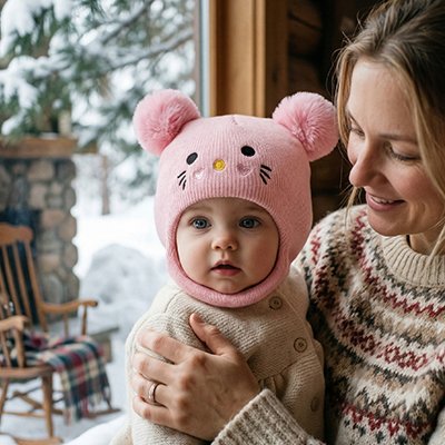 bébé confortable avec cagoules pour bebe rose
