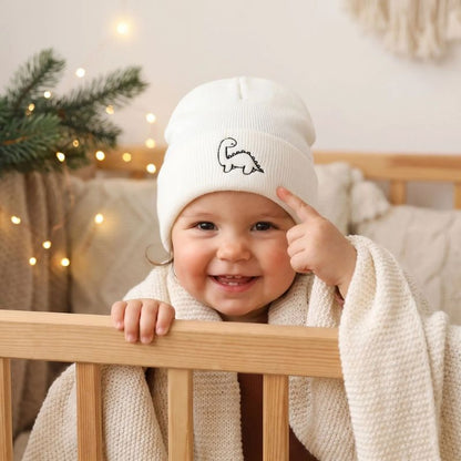 bébé heureux du bonnet bebe blanc
