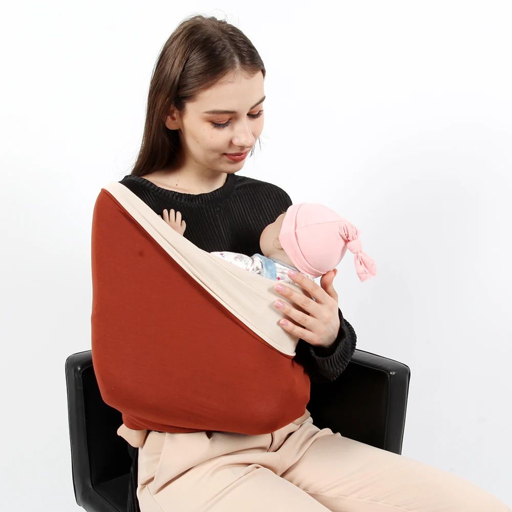 bebe portage echarpe-respirante maman assise avec bébé