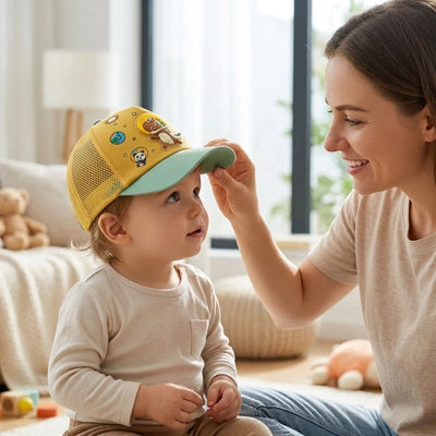 bébé portant casquette bébé garçon 