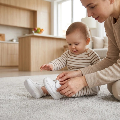 bébé portant chaussures bébé premiers pas