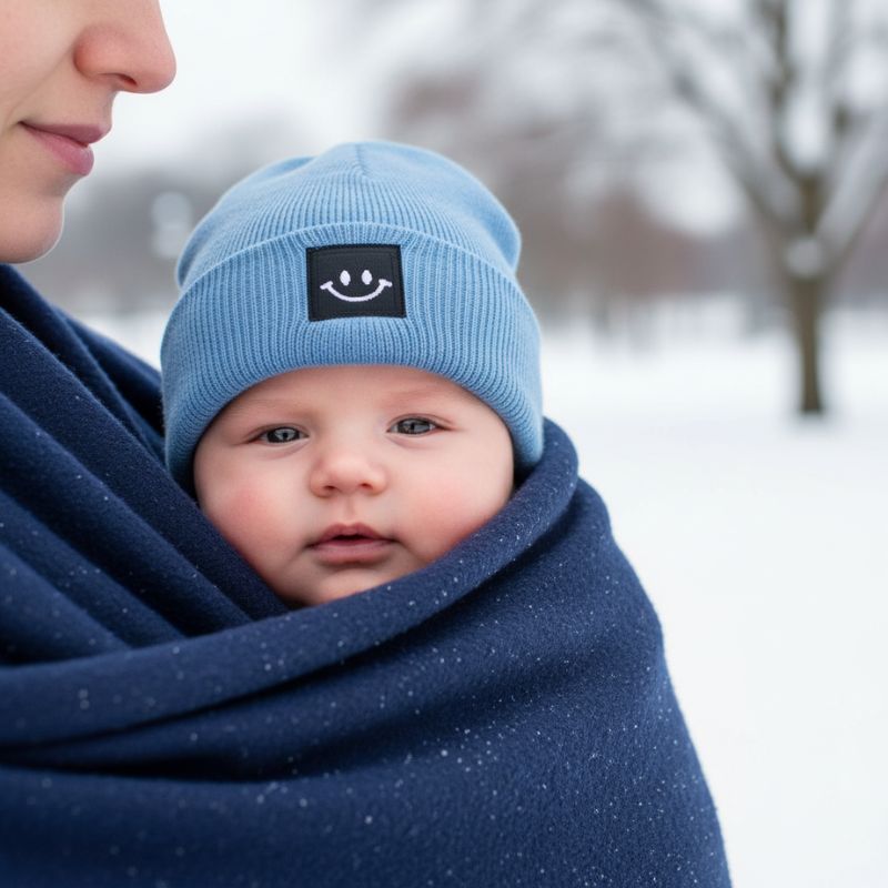 bonnet bébé bleu chaud nouveau-né