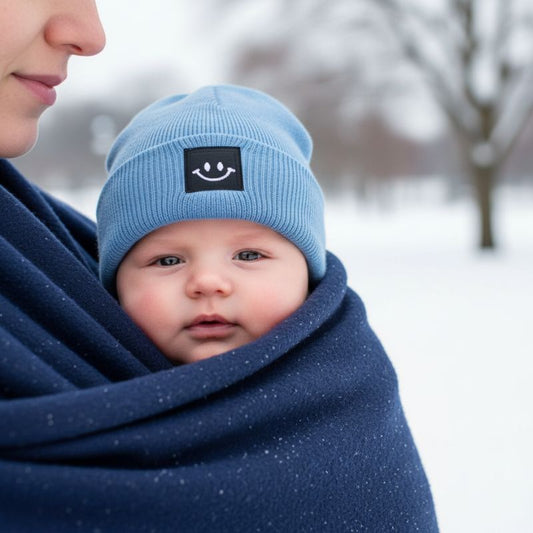 bonnet bébé bleu chaud nouveau-né