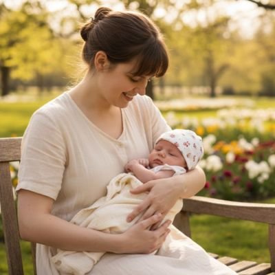 Bonnet bébé fille avec entretien facile