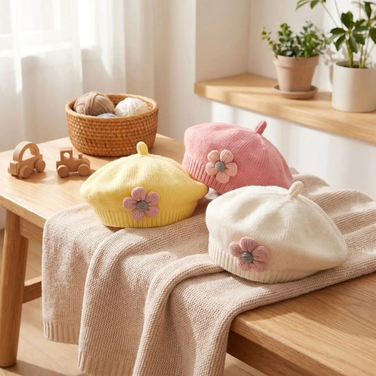 bonnet bébé fille blanc pour promenade