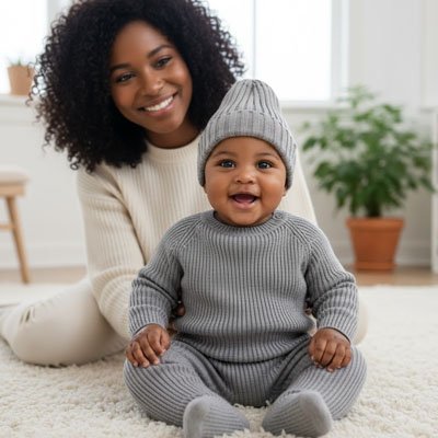 bonnet bébé garçon gris confortable pour bébé