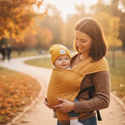 Bonnet bebe jaune confortable pendant le froid