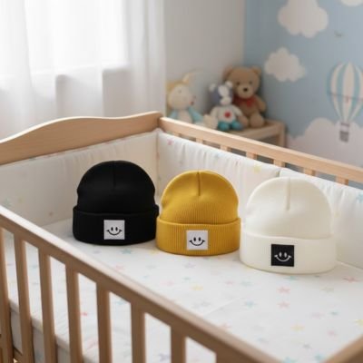 Bonnet bebe mignon à trois variantes