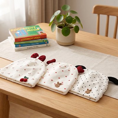 bonnet bébé naissance adorable avec trois variantes