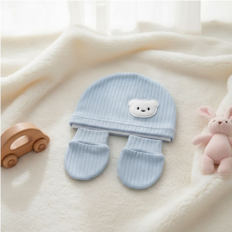 bonnet bebe naissance bleu