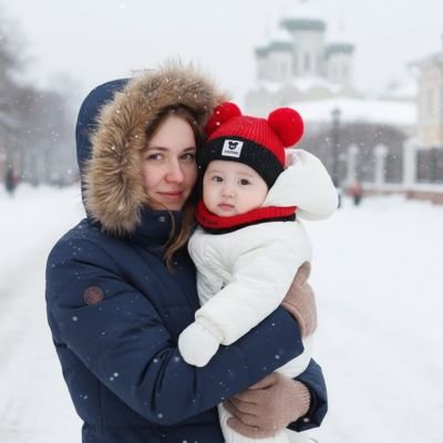 Bonnet hiver bebe rouge noir confortable hiver