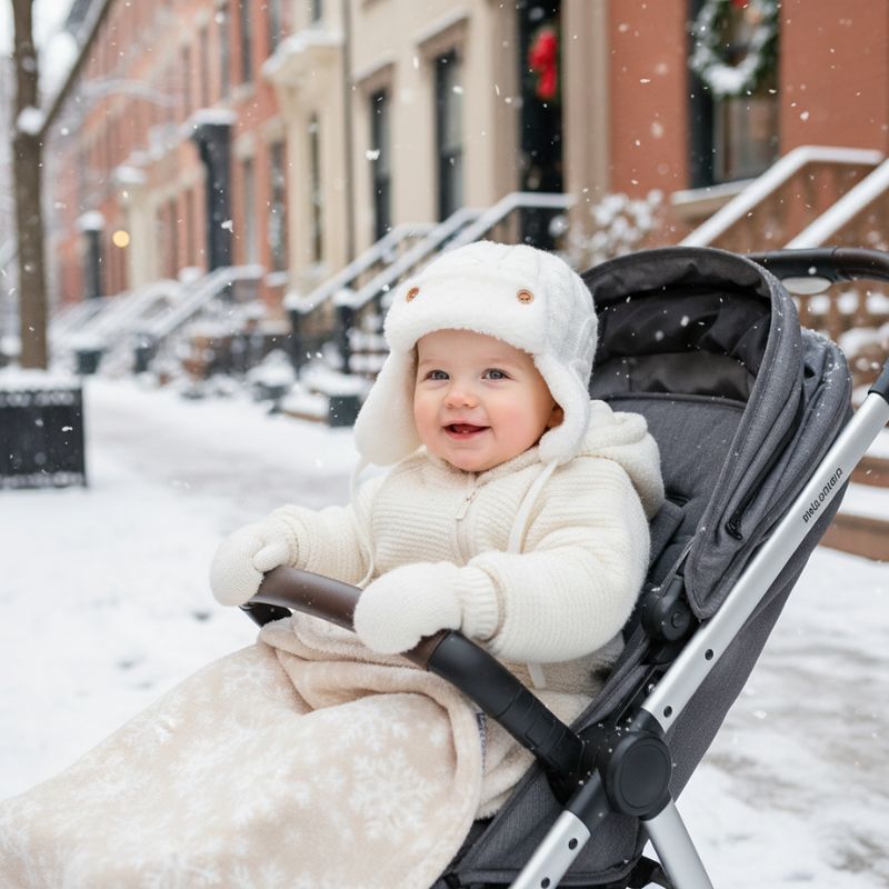 bonnet laine bebe blanc avec protection chaleureuse