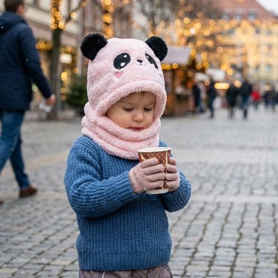 Cagoule bebe avec protection intégrale