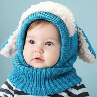 cagoule bébé fille bleu lamby