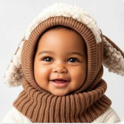 cagoule bébé fille marron lamby