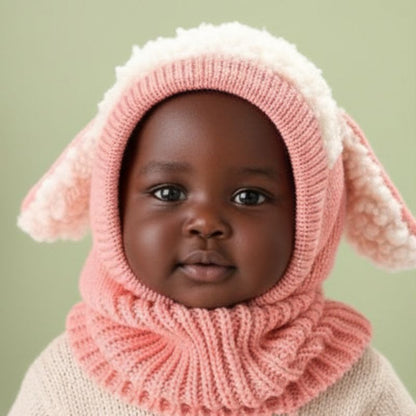 cagoule bébé fille rose lamby