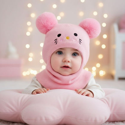 cagoule pour bebe protection hiver avec design