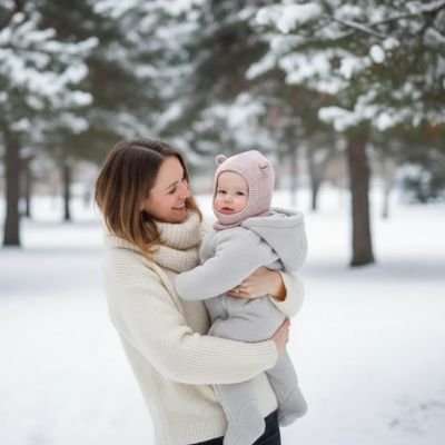 Cagoules bebe avec protection hivernale intégrale 