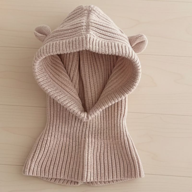 cagoules bebe beige motif ursin