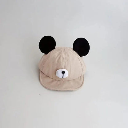 casquette bebe beige visière protectrice