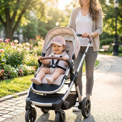 casquette bébé fille sortie en poussette