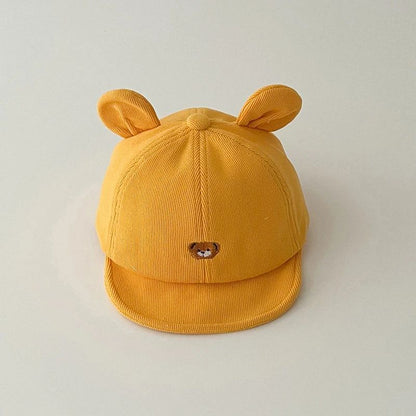 casquette bebe jaune confort exterieur