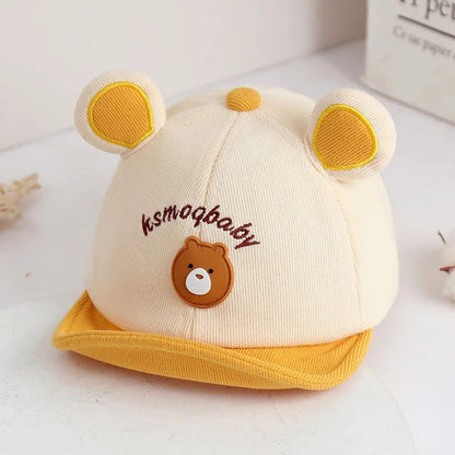 casquette bebe jaune protection solaire